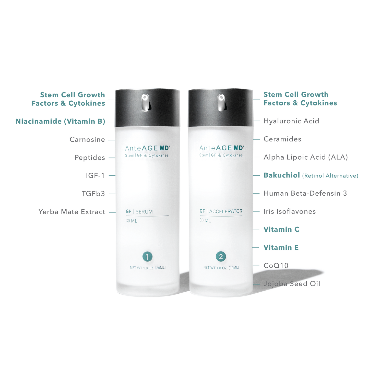 AnteAGE MD System with Biosomes (Serum & Accelerator)