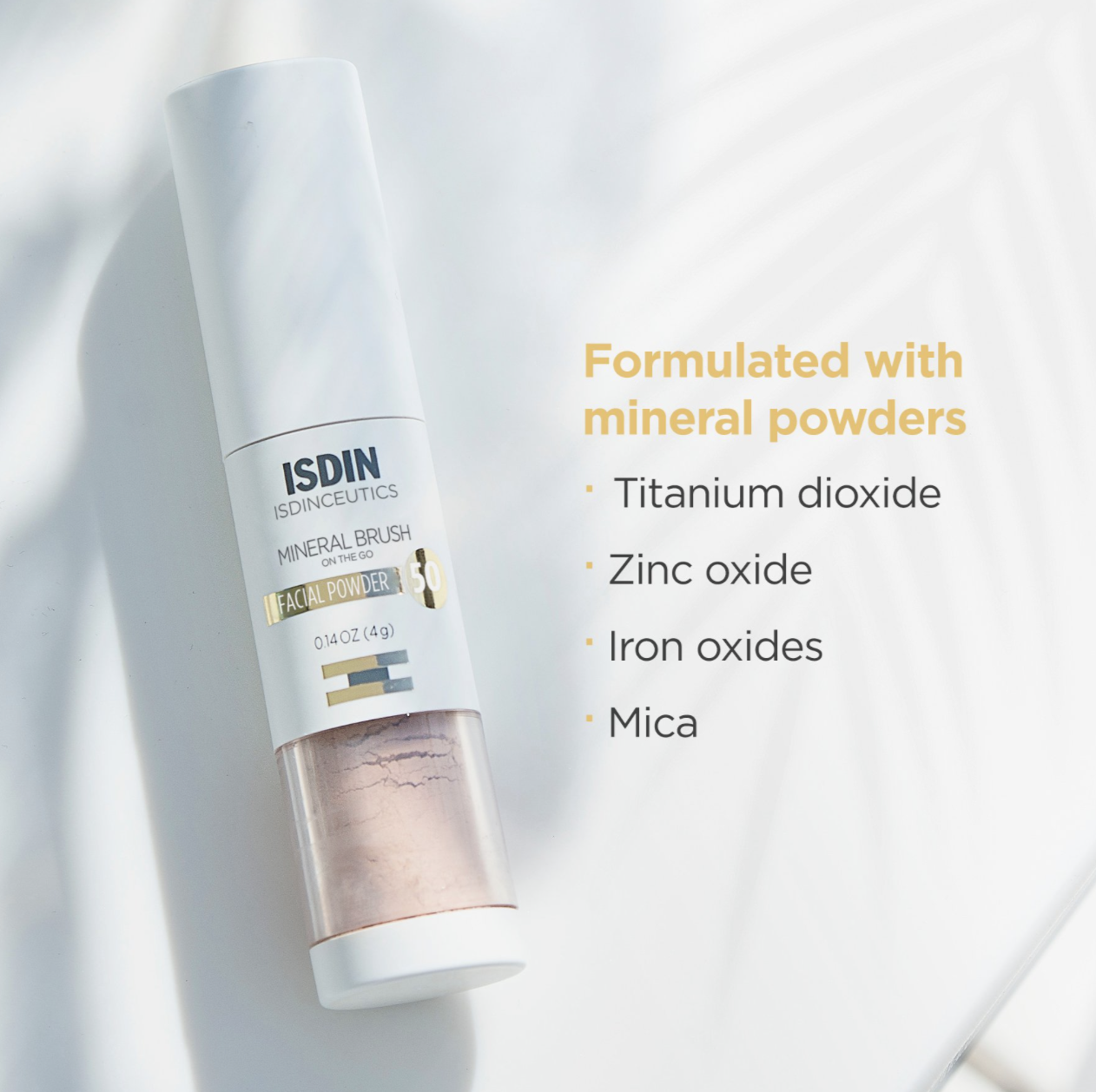 Isdin Mineral Brush Powder Sunscreen SPF 50+